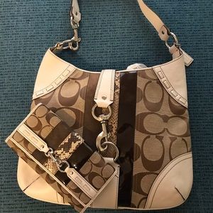 COACH Purse/Wallet 10260 Signature Logo E Hobo Bag